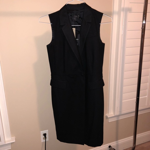 j crew tuxedo dress